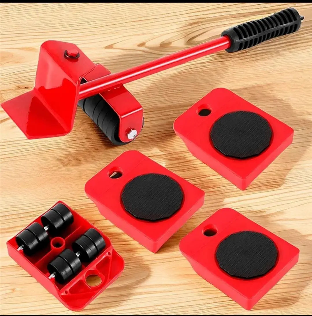Heavy Duty Furniture Mover Set Furniture Mover Tool Transport Lifter Heavy Stuffs Moving Wheel Roller With Bar Moving Tools - My Store
